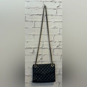 REBECCA MINKOFF Quilted Mini Affair Crossbody Bag in black